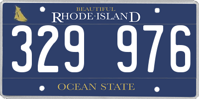 RI license plate 329976