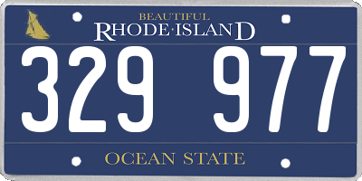 RI license plate 329977