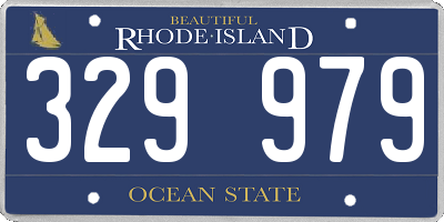 RI license plate 329979