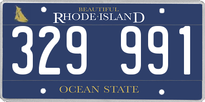 RI license plate 329991