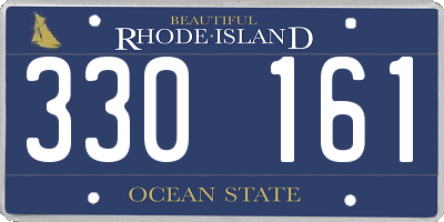 RI license plate 330161