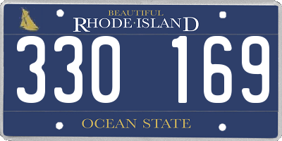 RI license plate 330169