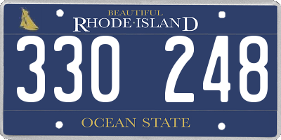 RI license plate 330248