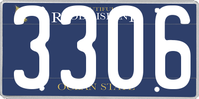 RI license plate 3306