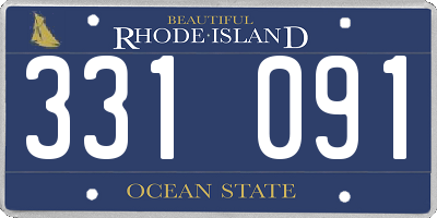 RI license plate 331091