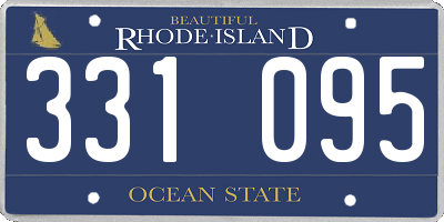 RI license plate 331095