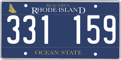 RI license plate 331159
