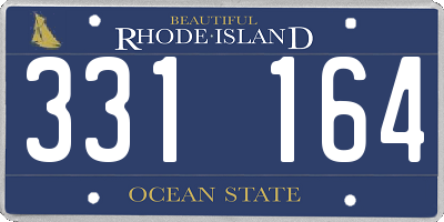 RI license plate 331164