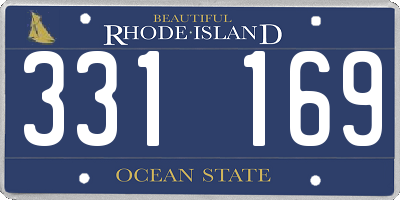 RI license plate 331169