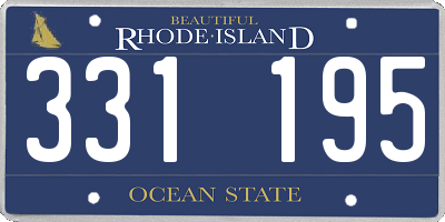 RI license plate 331195