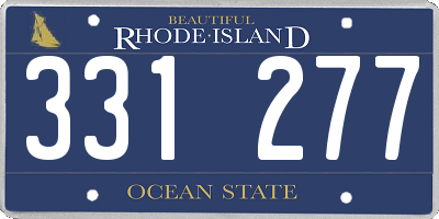 RI license plate 331277