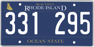 RI license plate 331295