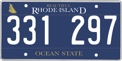 RI license plate 331297