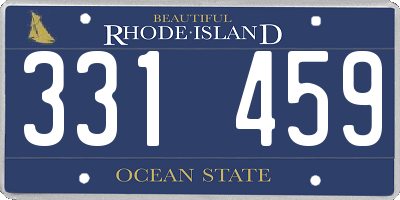 RI license plate 331459