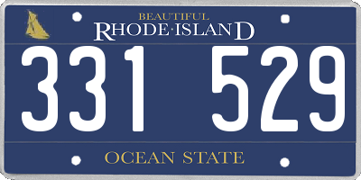 RI license plate 331529