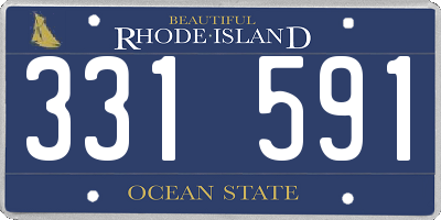 RI license plate 331591