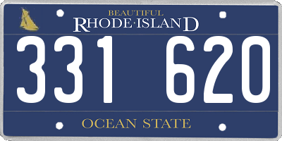 RI license plate 331620