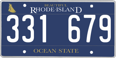 RI license plate 331679