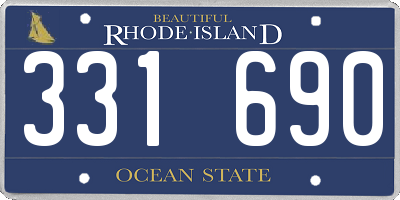 RI license plate 331690