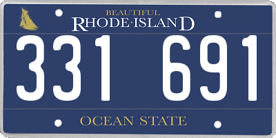 RI license plate 331691