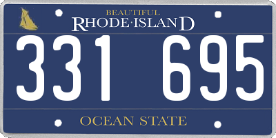 RI license plate 331695