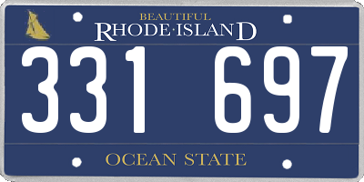 RI license plate 331697