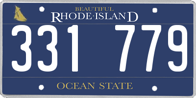 RI license plate 331779