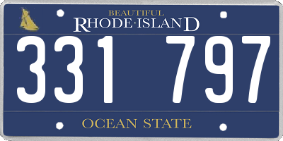 RI license plate 331797