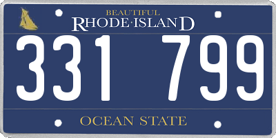 RI license plate 331799