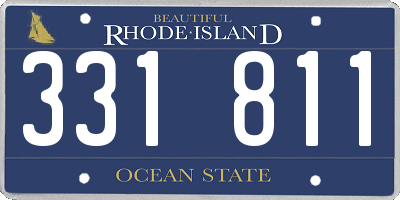 RI license plate 331811