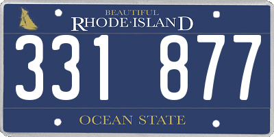 RI license plate 331877