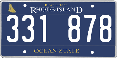 RI license plate 331878