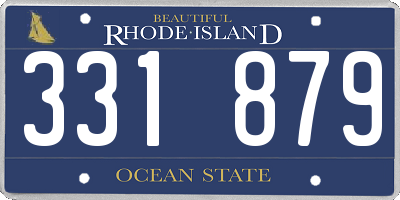 RI license plate 331879