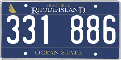 RI license plate 331886