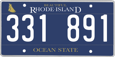 RI license plate 331891