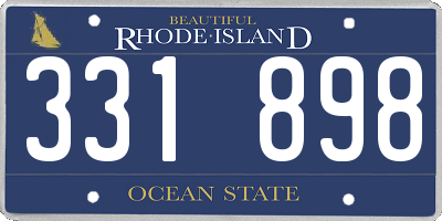 RI license plate 331898