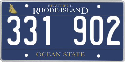 RI license plate 331902