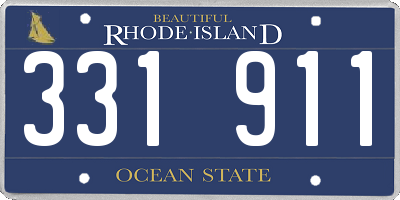 RI license plate 331911