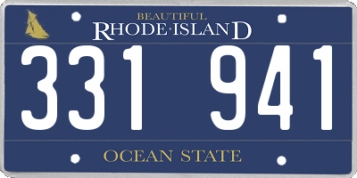 RI license plate 331941