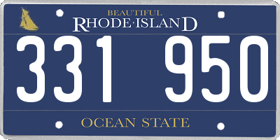 RI license plate 331950