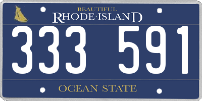 RI license plate 333591