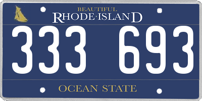 RI license plate 333693