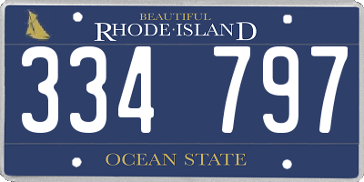 RI license plate 334797