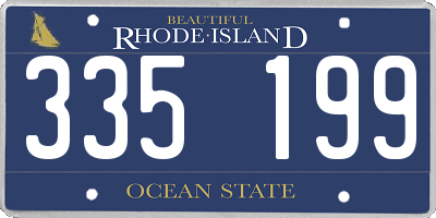 RI license plate 335199