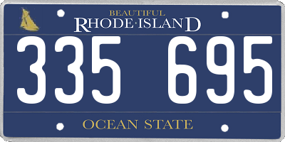 RI license plate 335695