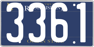RI license plate 3361