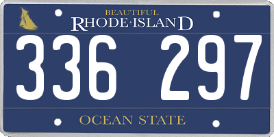 RI license plate 336297