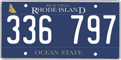 RI license plate 336797