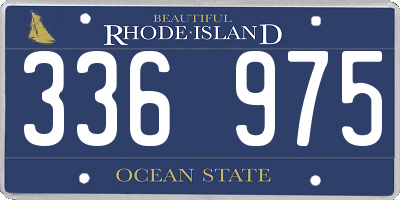 RI license plate 336975