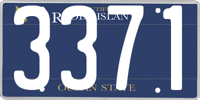 RI license plate 3371